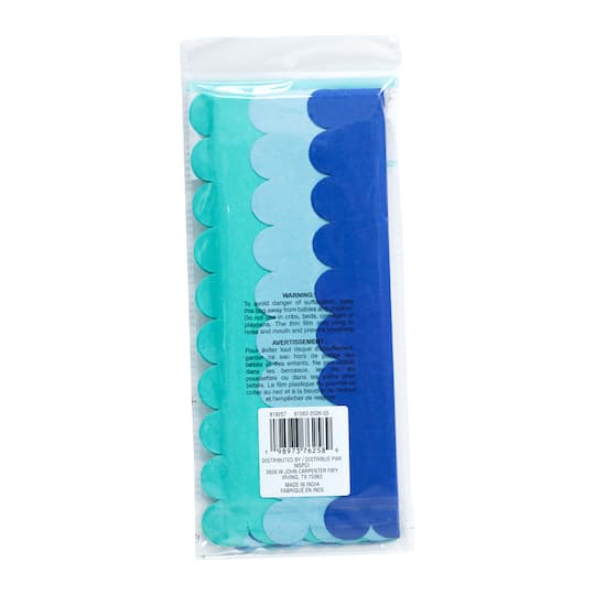Blue Mix Scalloped Tissue Paper Sheets, 12ct. by Celebrate It™